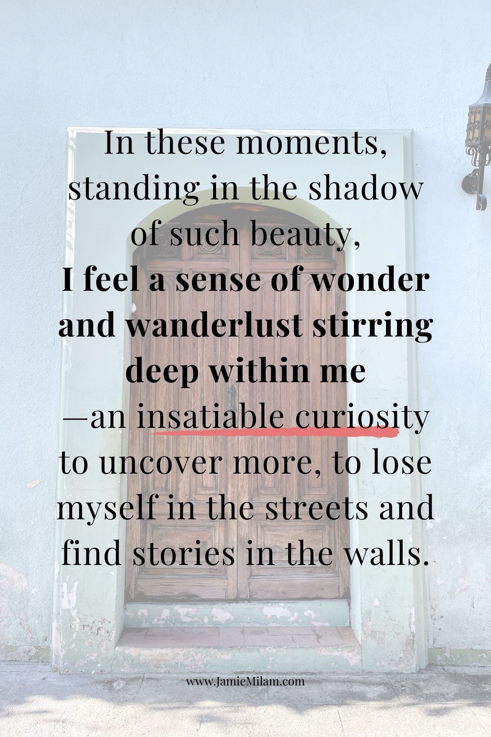 Wanderlust Stirring within Me Wanderlust Stirring within Me