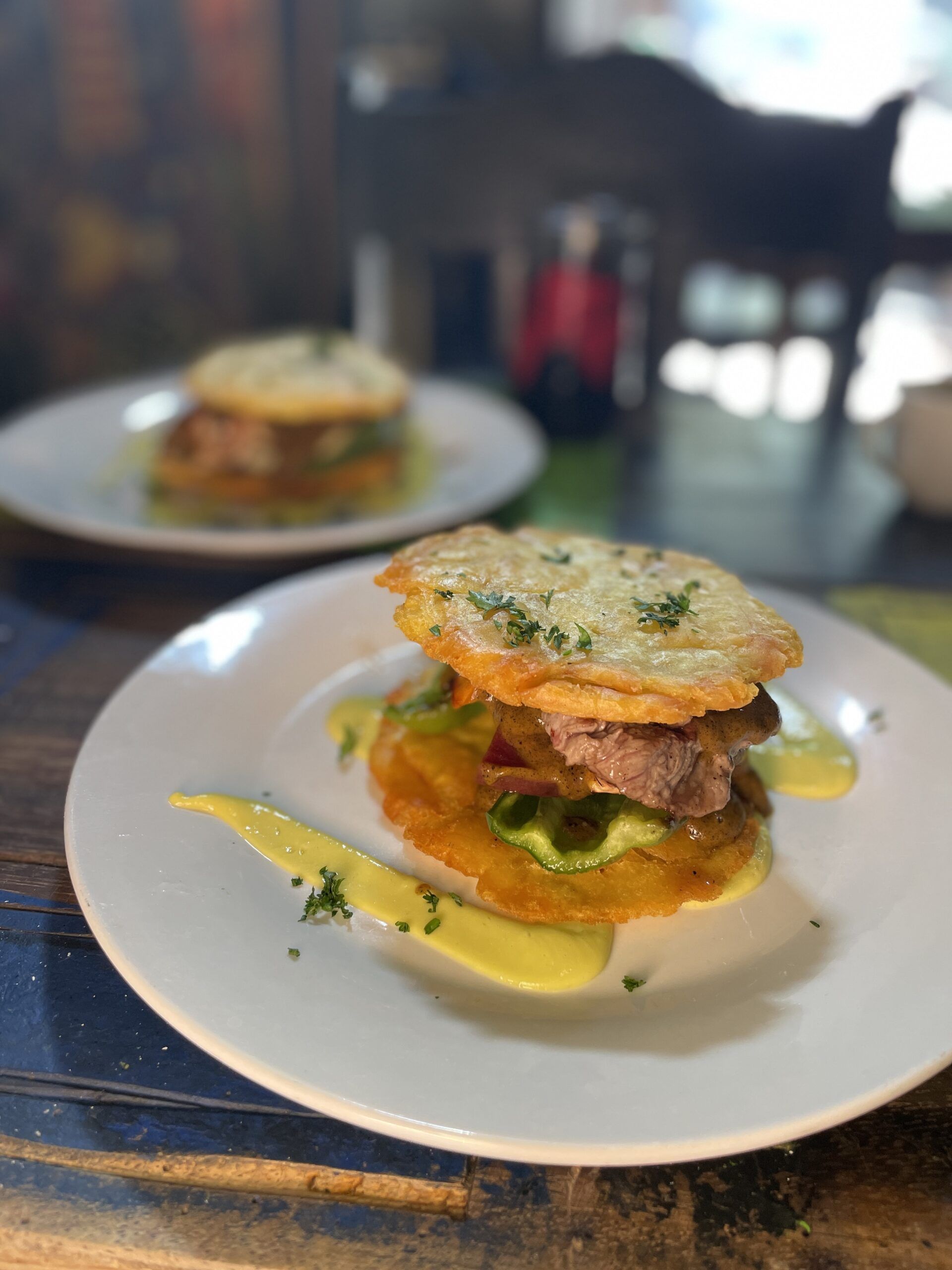 Banana Burger at Tostro Metro in Granada