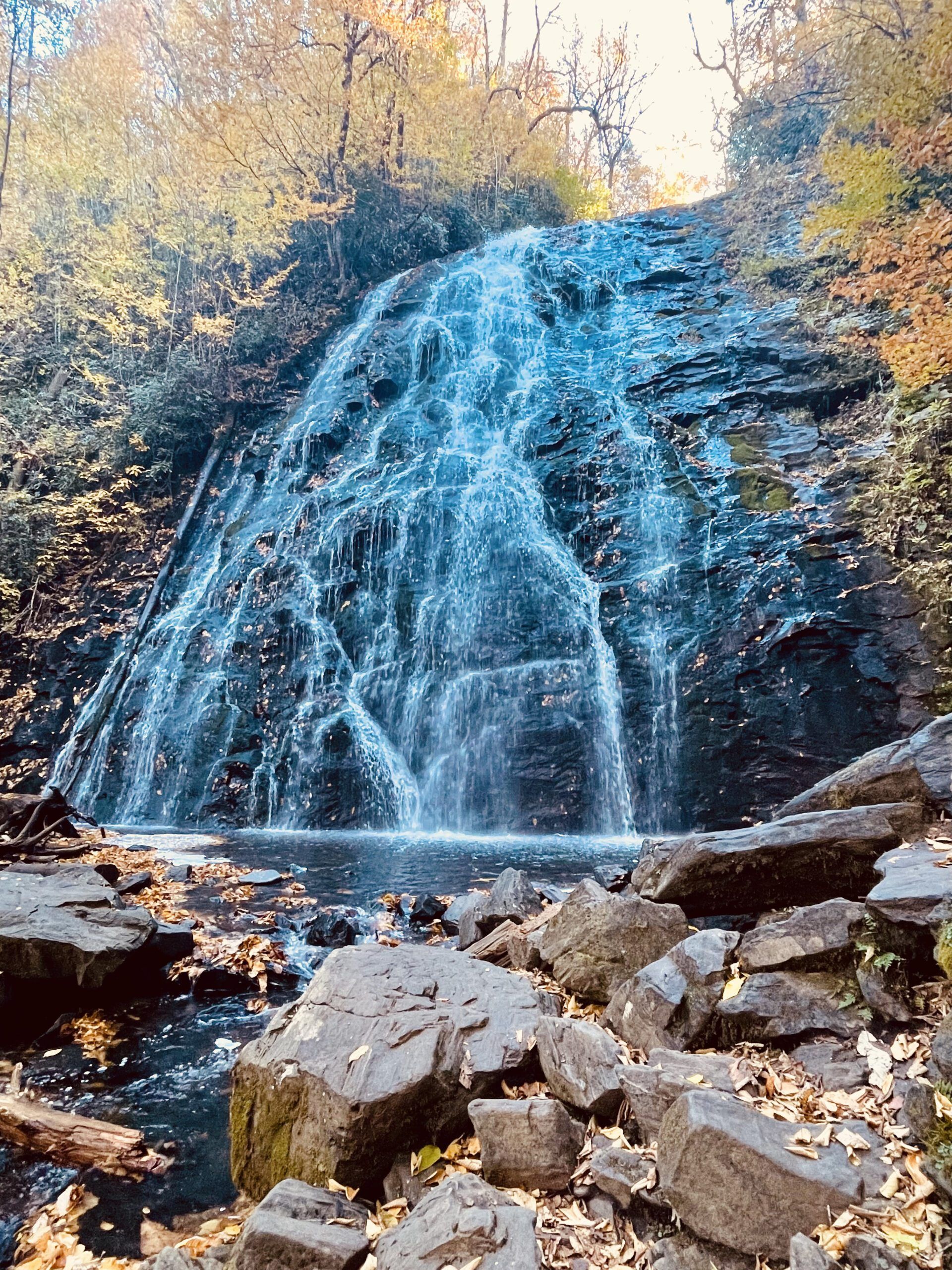 Hiking to Linville Falls in Asheville