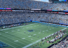 The Bank of America Stadium in Charlotte North Carolina