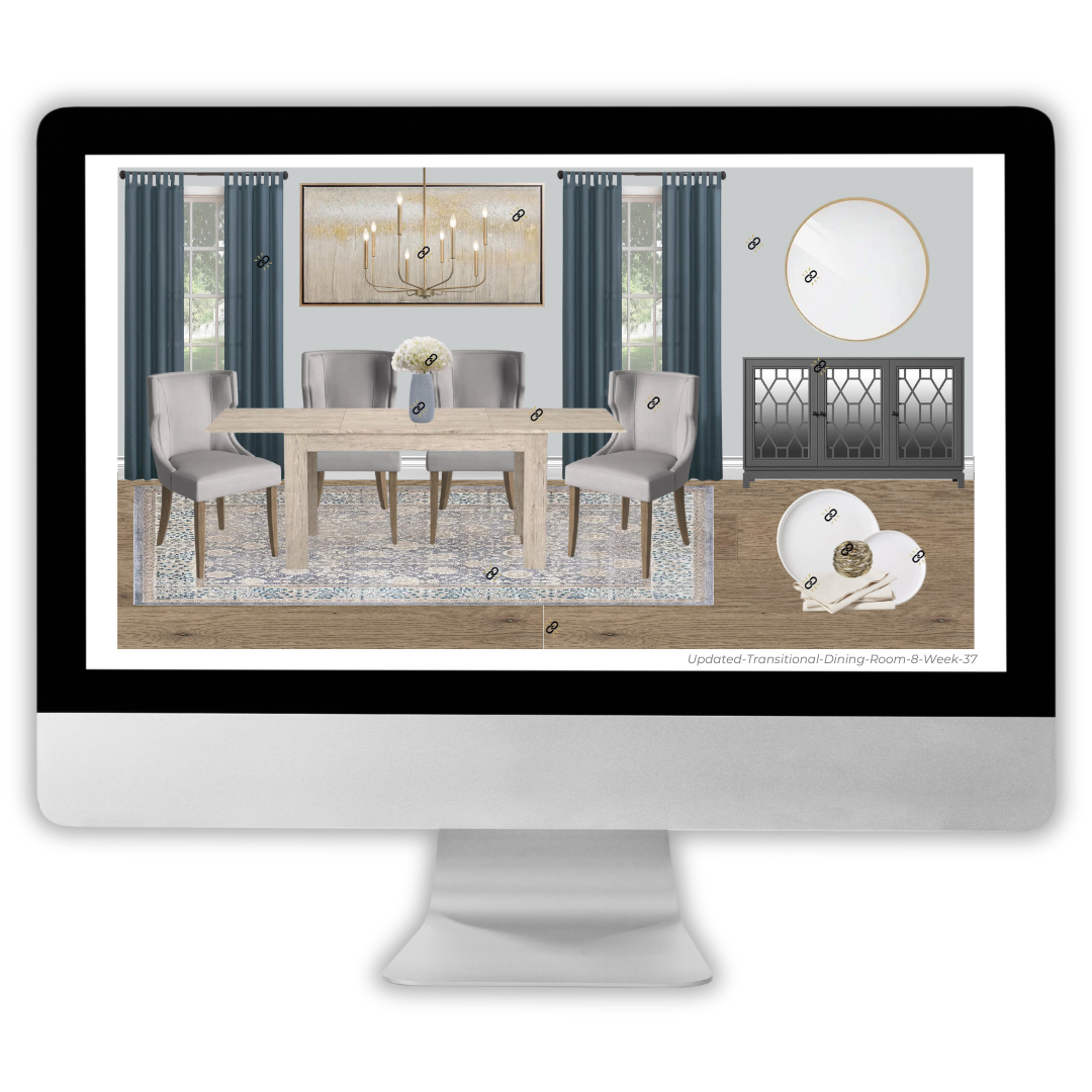 Updated-Transitional-Dining-Room Design Board